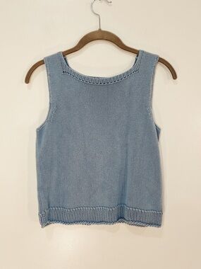 Vintage 90’s Blue “Butter Mom” Knit Sweater Vest